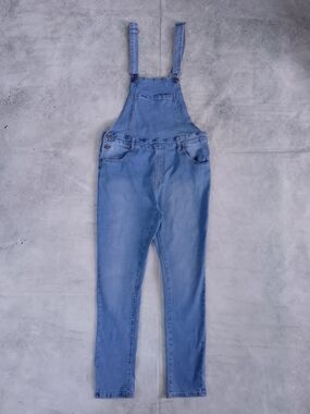 Liquor n Poker Light Blue Denim Women's Overalls Jeans